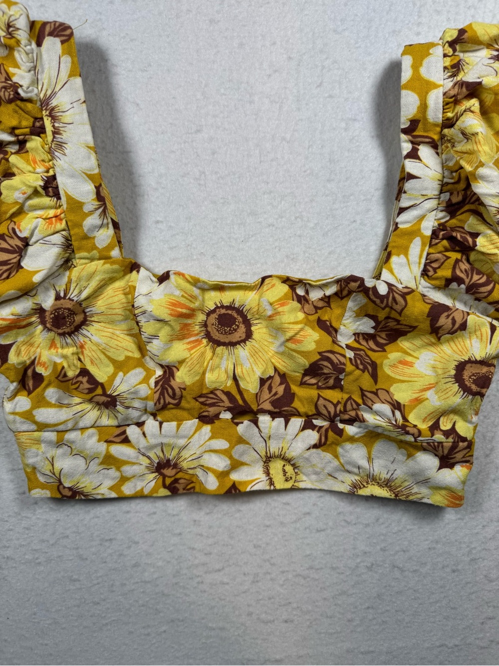 Altar’d State Floral Puff Sleeve Crop Top Maxi Skirt Set Small - Picture 12 of 16